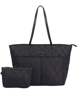 Women's Barbour Quilted Tote Bag - Black