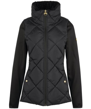 Women's Barbour International Strada Quilted Sweat Jacket - Black