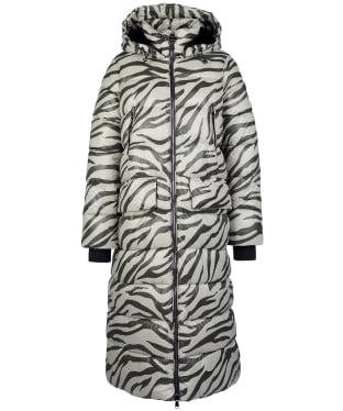 Women's Barbour International Printed London Quilted Jacket - Envy Zebra