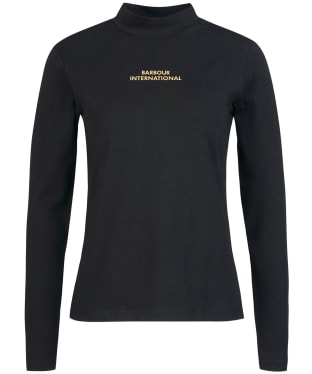 Women's Barbour International Benson T-Shirt - Black