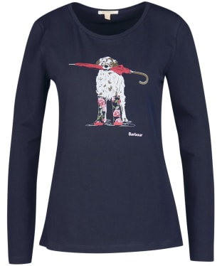 Women's Barbour Hedley L/S T-shirt - Navy