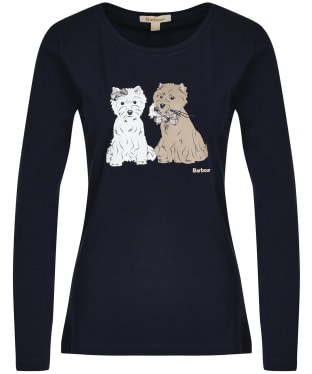 Women's Barbour Lossie Long Sleeve T-Shirt - Navy