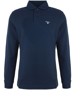 Men's Barbour Firbank Long Sleeve Polo Shirt - Navy