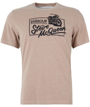 Men's Barbour International Eddie T-Shirt - Stone Marl