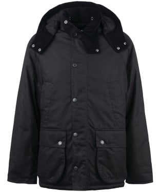 Men’s Barbour Winter Bedale Waxed Jacket - Black / Black Slate