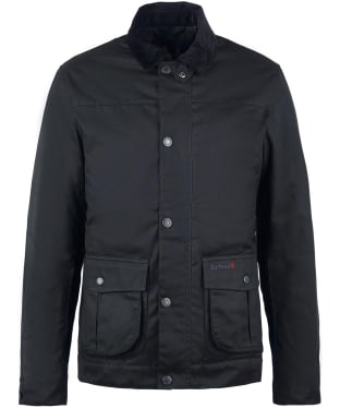 Men's Barbour Brunden Waxed Jacket - Black