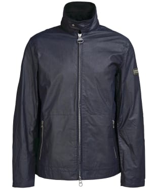 Men's Barbour International Edmound Waxed Jacket - Night Sky