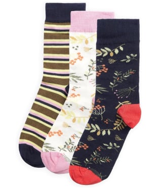Women's Barbour Woodland Sock Gift Set - Woodland Multi
