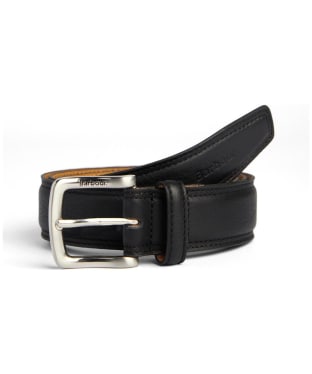 Men's Barbour Moray Leather Belt - Black