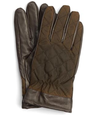 Men’s Barbour Dalegarth Gloves - Olive / Brown