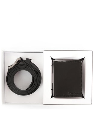 Barbour leather valet tray & card holder gift set