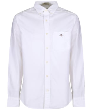 Men's Gant Regular Fit Long Sleeve Cotton Oxford Shirt - White