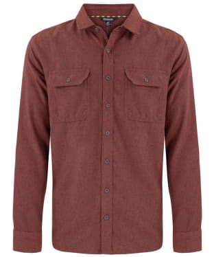 Men's Sherpa Adventure Gear Shalva Eno Classic Fit Cotton Blend Shirt - Clay Red