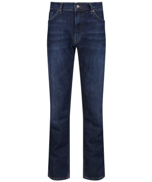 Men's GANT Classic Regular Fit Mid Rise Jeans - Dark Blue Worn In