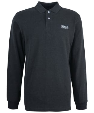 Men's Barbour International Long Sleeve Polo Shirt - Asphalt Marl