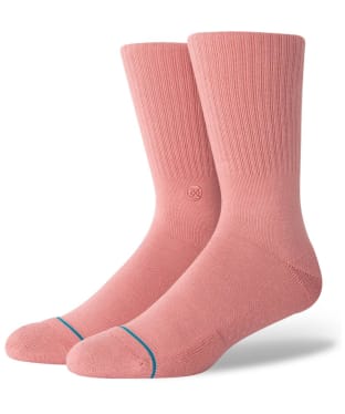 Stance Icon Crew Arch Support Socks - Rose Smoke