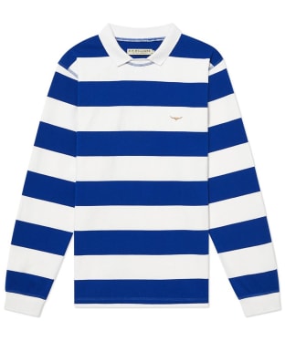 Men's R.M. Williams Camden Rugby Shirt - Blue / White