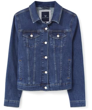 Women's Crew Clothing Denim Jacket - Mid Wash
