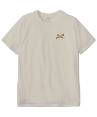 Men's Brixton Woodburn Short Sleeved T-Shirt - Cream / Golden Brown