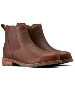 Men's Ariat Wexford H2O Waterproof Leather Boots - Dark Brown