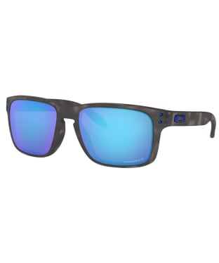 Oakley Holbrook Sunglasses - Polarized Prizm Sapphire Lenses - Matte Black Tortoise