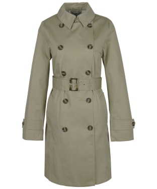 Women's Barbour Short Greta Showerproof Jacket - Poplar Green / Ancient Tartan