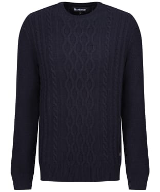 Men's Barbour Essential Chunky Cable Crew Knit - Navy