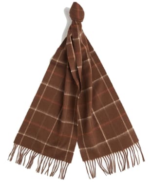 Barbour Tattersall Lambswool Scarf - Warm Ginger