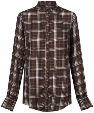 Women's Ariat Clarion Long Sleeve Blouse - Mole Plaid