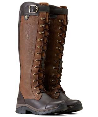 Women's Ariat Berwick Max Waterproof Leather Boots - Ebony