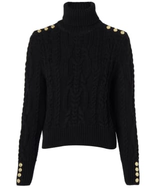 Women's Holland Cooper Belgravia Cable Knitted Jumper - Black