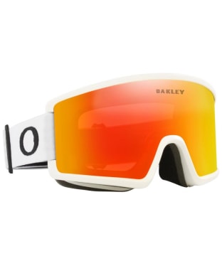 Oakley Target Line Snow Goggles - Medium - Fire Iridium Lenses - Matte White