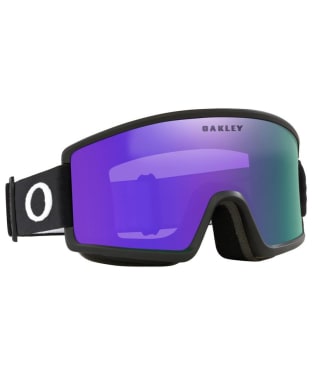 Oakley Target Line Snow Goggles - Medium - Violet Iridium Lenses - Matte Black