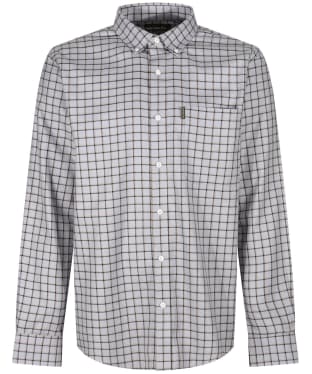 Men's Ariat Clement Button Down Flannel Shirt - Grey Check
