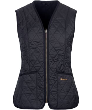 Women's Barbour Betty Fleece Waistcoat / Zip-In Liner - Black