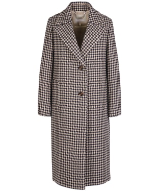 Women's Barbour Angelina Wool Jacket - Light Fawn Houndstooth