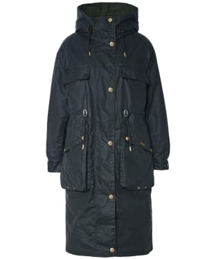 Women's Barbour Beckside Waxed Cotton Jacket - Sage / Ancient Tartan