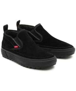 Men’s Vans Mid Slip MTE-1 Shoes - Black / Black Suede