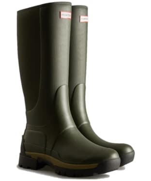 Men’s Hunter Field Balmoral Hybrid Tall Wellington Boots - Dark Olive