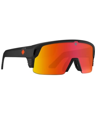 Spy Monolith Sunglasses - 5050 - Matte Black - Happy Bronze Orange Spectra Mirror - Matte Black