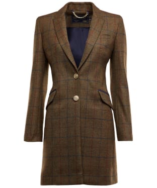 Women's Holland Cooper Highgrove Tweed Coat - Glen Green