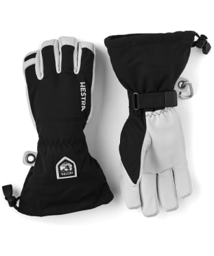 Men's Hestra Army Leather Heli Ski Glove - Black