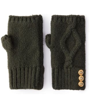 Women's Holland Cooper Cortina Fingerless Gloves - Fern Green