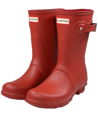 Women's Hunter Original Short Wellington Boots - Military Red