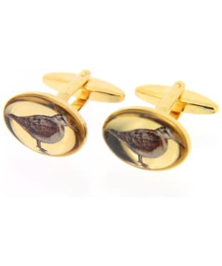 Men's Soprano Woodcock Country Cufflinks - Gold