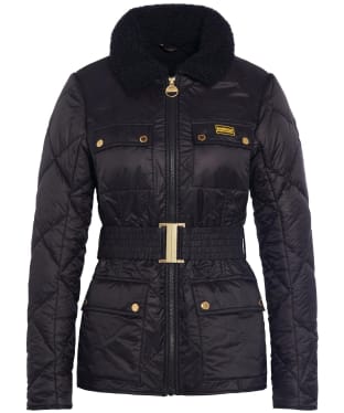 Women's Barbour International Galaxy Quilted Jacket - Black