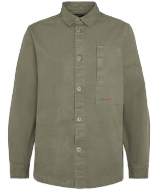 Men's Barbour Robhill Cotton Overshirt - Dusty Olive