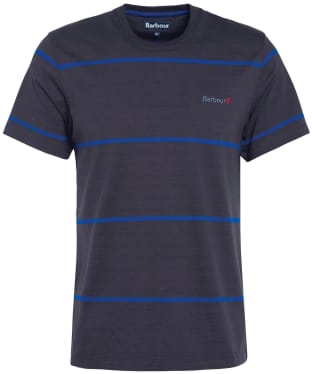 Men's Barbour Dart Stripe Cotton T-Shirt - Carbon Black
