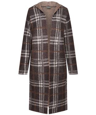 Women's Ariat Saratoga Wool Blend Cardigan - Mole Plaid