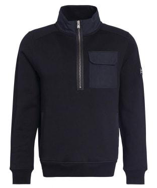 Men's Barbour International Coaster Half Zip Jumper - Black